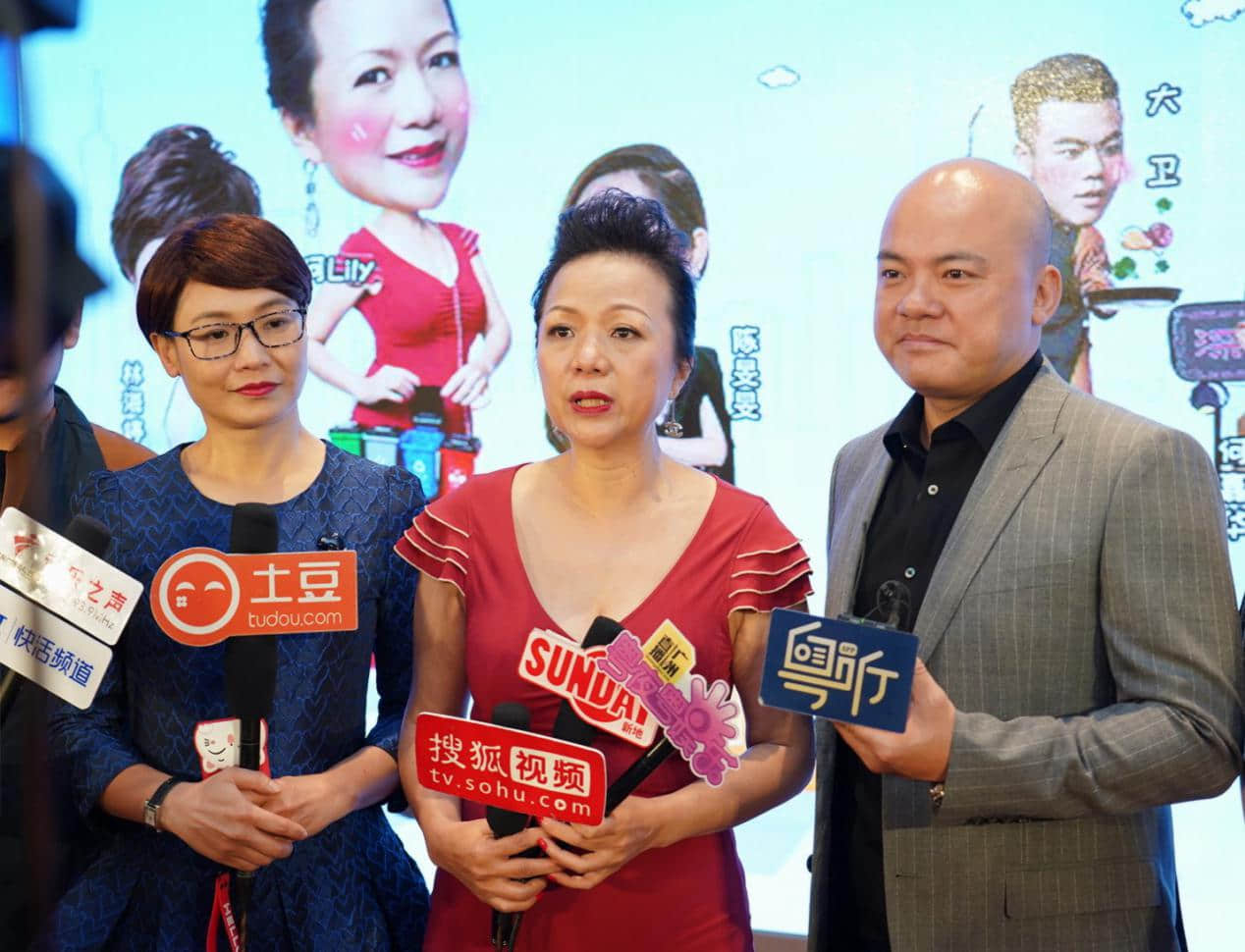 林海婷、何lily、盧俊宇接受媒體采訪