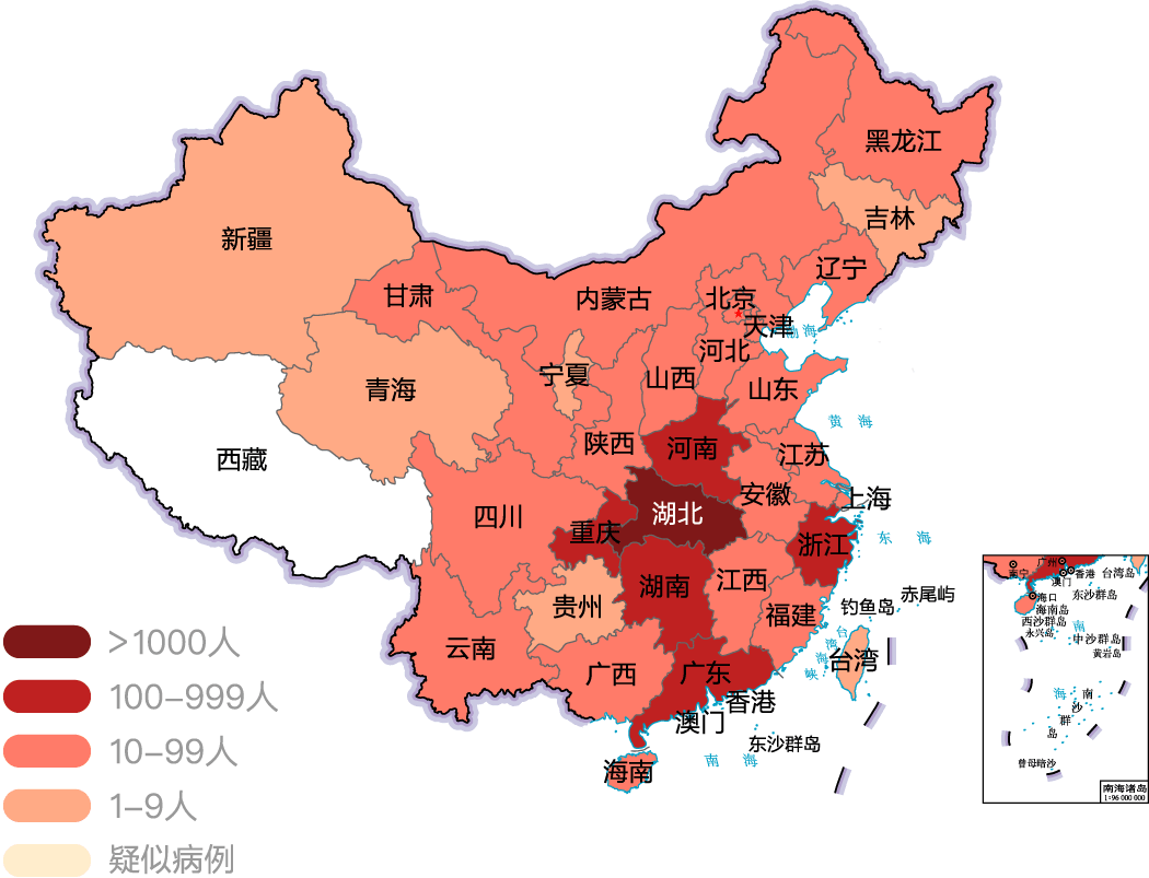 截至1月27日止，湖北省確診新型肺炎1423例，死亡76例。