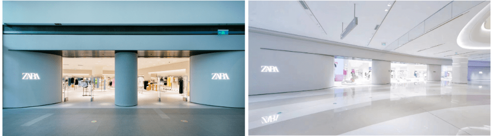 1654507839582341.png (左:ZARA長沙薈聚店 ?右:ZARA成都環(huán)球貿(mào)易廣場店)