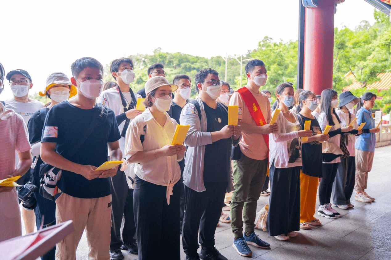 ▲體驗媽祖非遺三獻(xiàn)禮文化儀式