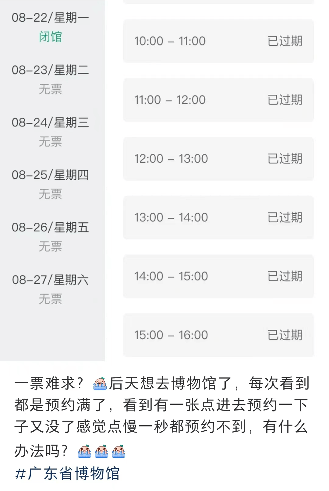 今時(shí)今日想去廣東省博物館，竟然還要找黃牛買票？