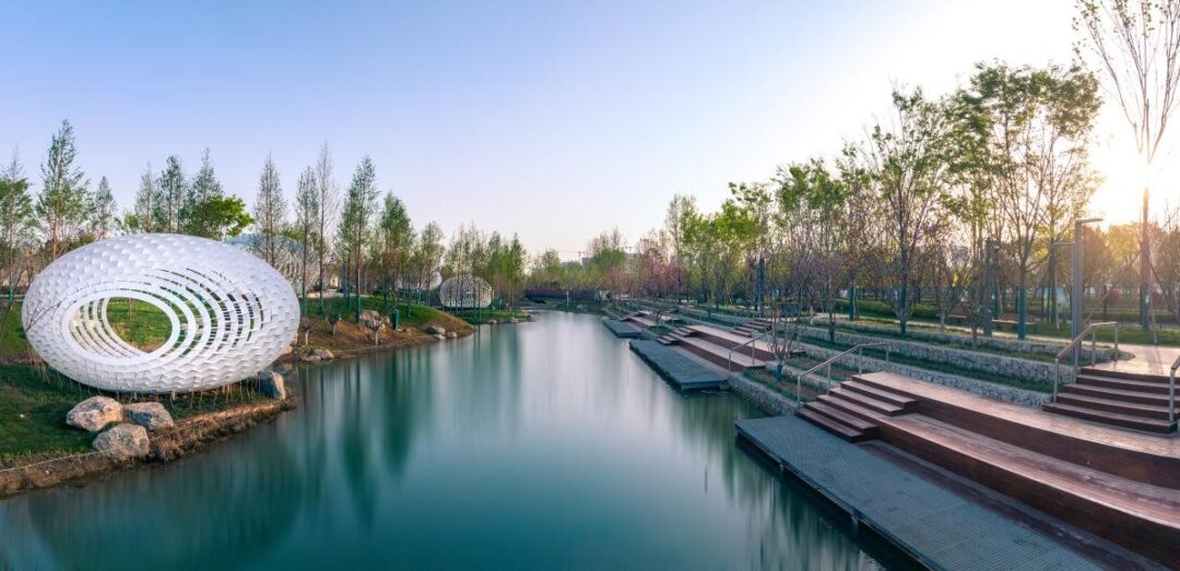 1668738000305674.jpg 新建落成的永安渠海綿城市公園