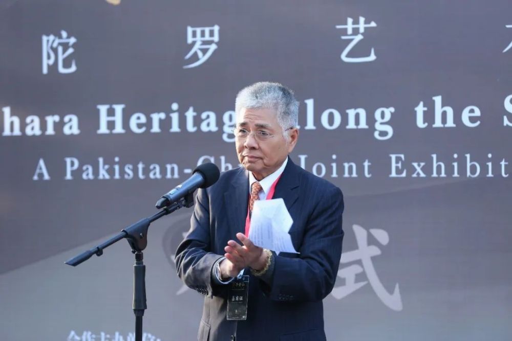 ▲2023年3月15日，故宮博物院“譬若香山：犍陀羅藝術(shù)展”開幕式上，真維斯董事長(zhǎng)楊勛作為捐贈(zèng)代表發(fā)言